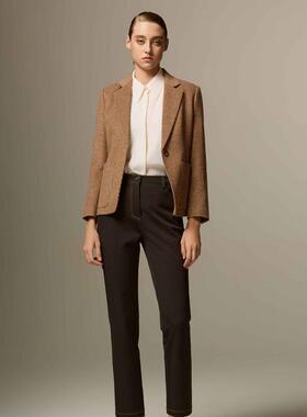 vesas collection女装西装单上衣奢风直筒开叉外套VS244J1160209