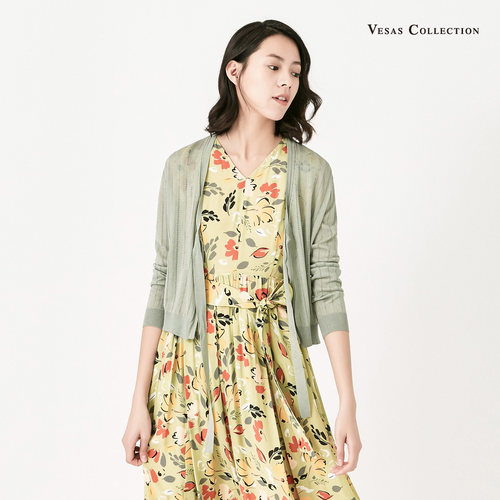 Vesas Collection 唯尚女装 拯救平庸慵懒叠穿百搭开衫针织衫