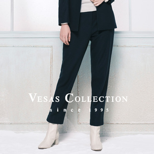 T1261 烟卷裤 Vesas Collection羊毛面料廓形修身