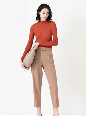 vesas collection女装西装裤子 西裤直筒长裤子VS211T127519