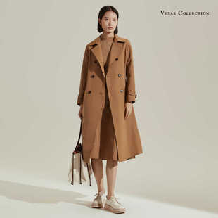 双排扣中长风衣 A0305复古经典 Vesas Collection