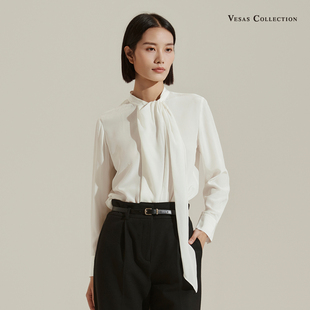 专柜正品 唯尚女装 衬衫 夏季 vesas bi入桑蚕丝长袖 collection