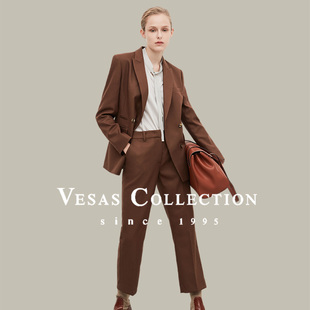 Collection包容性锥裤 裤 款 线条流畅修饰腿型西装 子T1425 式 Vesas