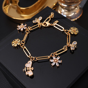 小蜜蜂手链重工小盘缠高级感轻奢简约百搭小众手饰