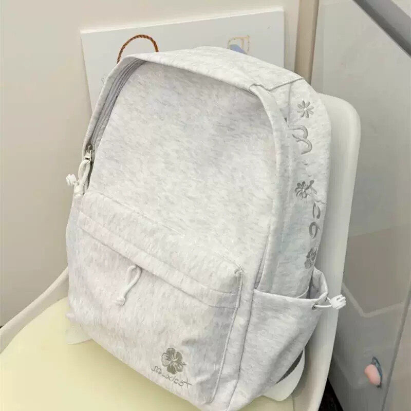 日系书包女生ins风小众双肩包简约初中高中大学生小学生百搭背包