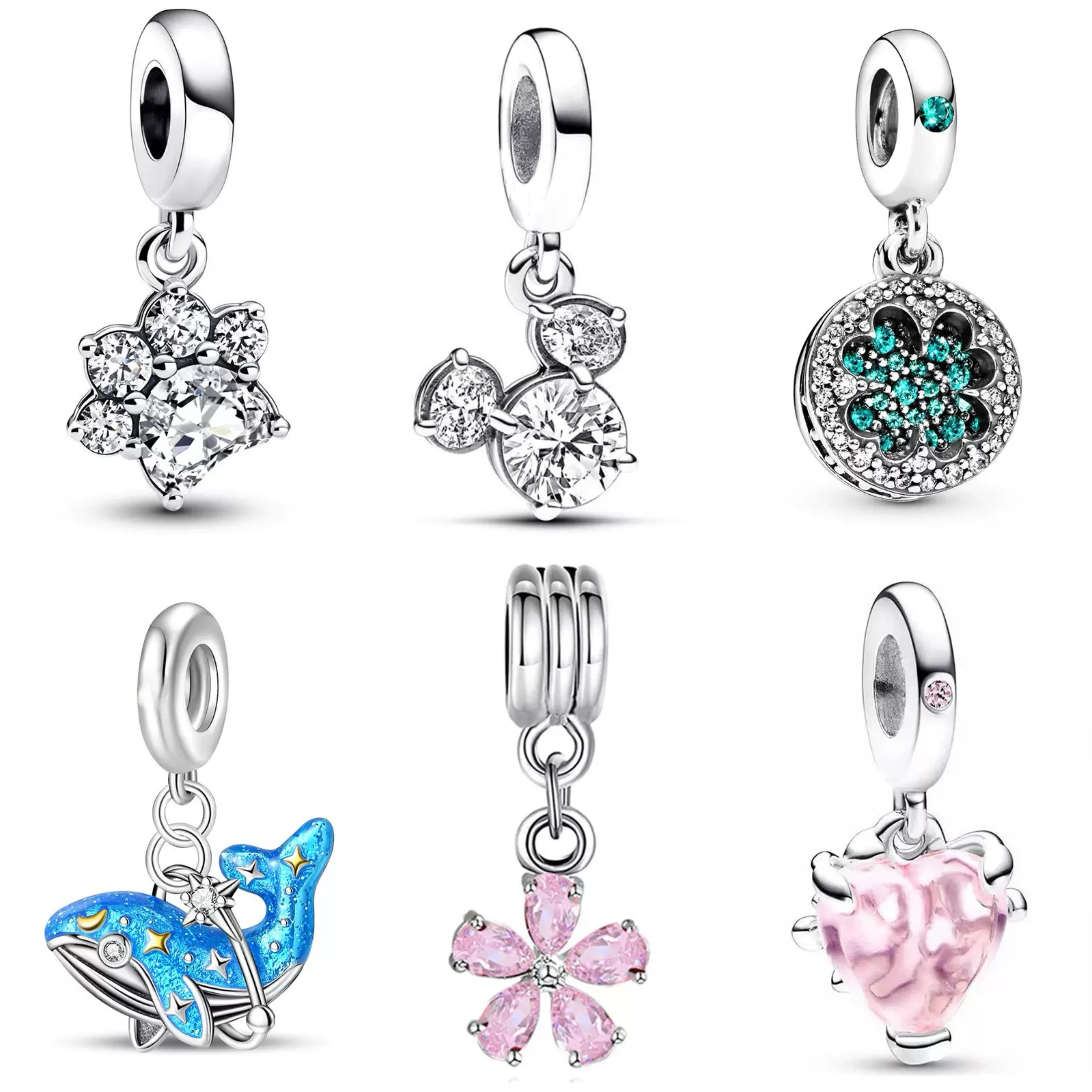 潘家吊坠多拉风格diy配件手链配饰串饰百搭手镯串饰猫爪吊坠