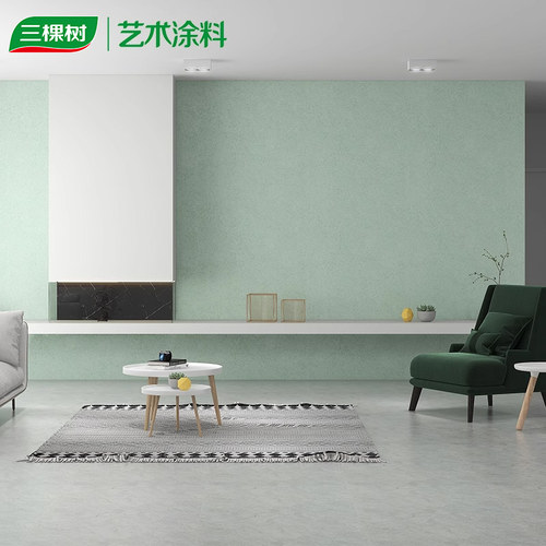 马上住艺术漆三棵树背景墙