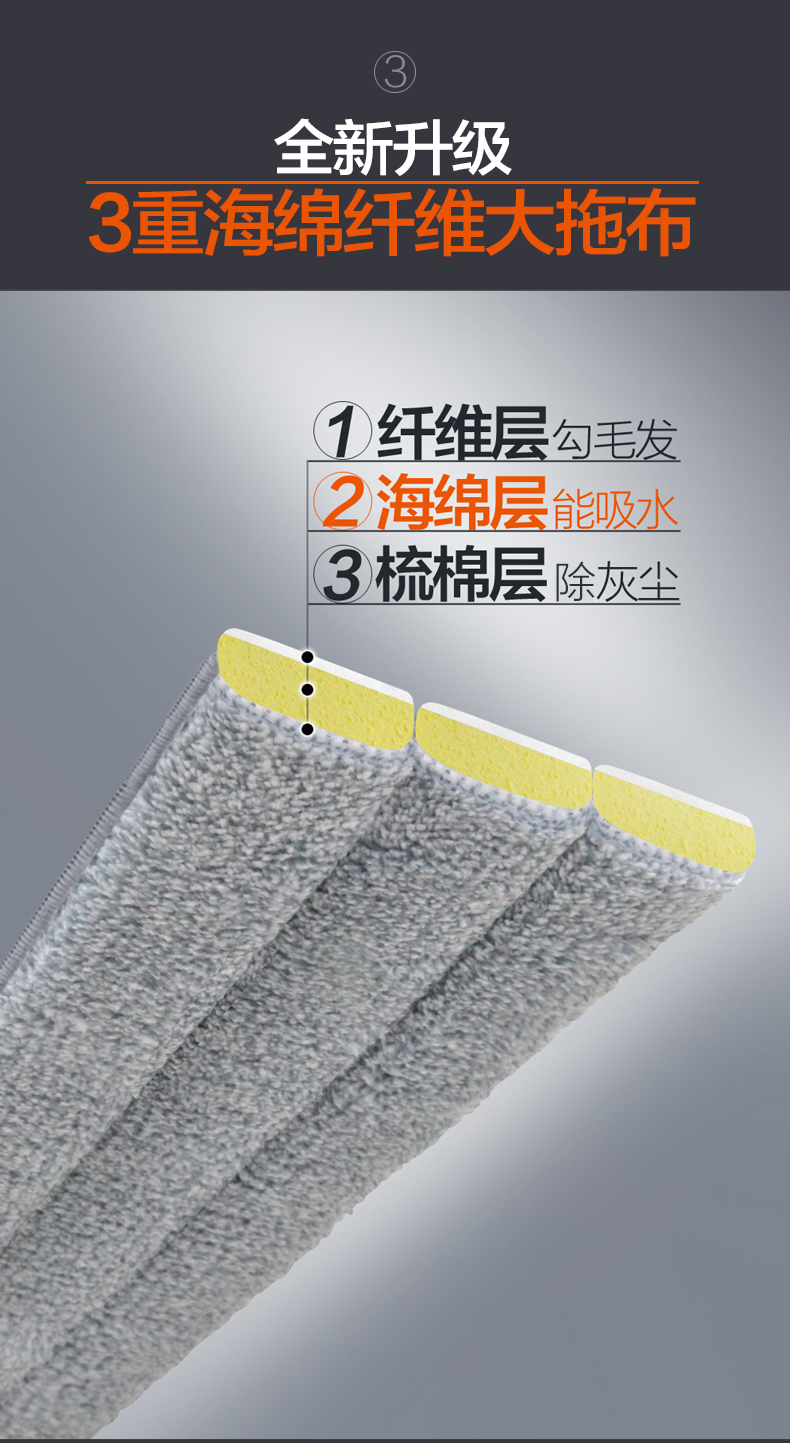 大卫大卫平拖拖布头P6 P10 P12替换布