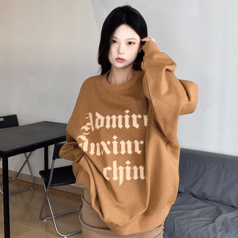 INXINRN圆领幻影印花卫衣