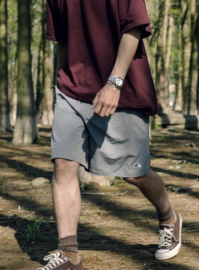 rodless 23ss暗格纹双层网眼五分短裤基础百搭机能国潮宽松休闲裤