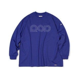 rodless重磅330g手绘线条印花长袖 百搭国潮牌情侣上衣 T恤宽松秋季