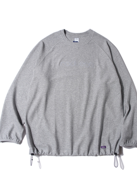 rodless重磅350g磨毛拼接刺绣印花长袖T恤宽松秋季百搭情侣上衣