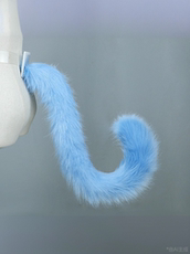 furry福瑞/兽装 furry福瑞fursuit兽装尾巴猫猫咪科卷尾加长配件毛绒配件半装cos