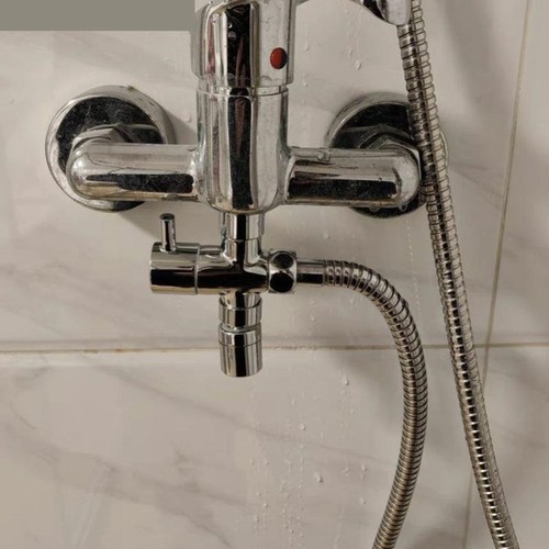 4分6分快开全铜配件花洒转换器一进二出分水器接头切换三通阀淋.