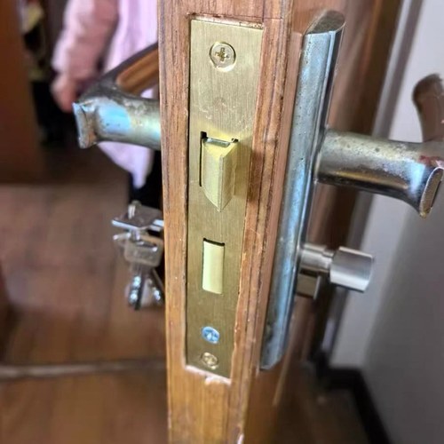 旧门家用配件沉默通用尺寸50钥匙卧室室内锁圆柱锁体木门锁.