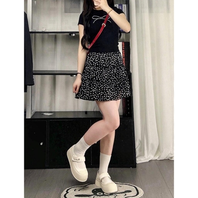 遮肉显瘦梨形身材a字蛋糕半身裙
