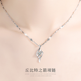S999纯银项链新款 配饰女锁骨链2025轻奢小众高级七夕情人节送女友