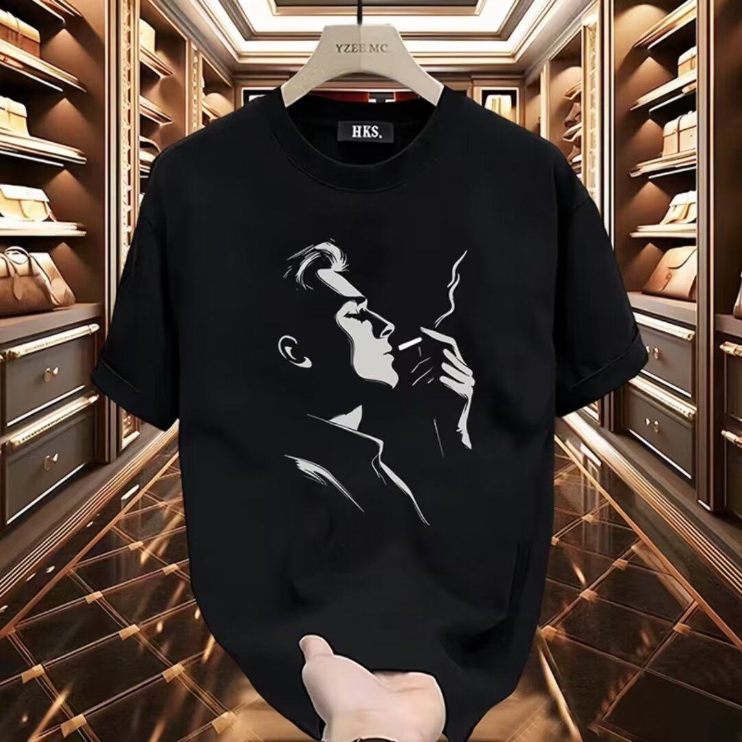 夏季新款ins潮牌纯棉短袖T恤男创意印花休闲时尚百搭青年圆领上衣,男装,T恤,淘宝优惠券,粉丝福利购,淘宝优惠卷