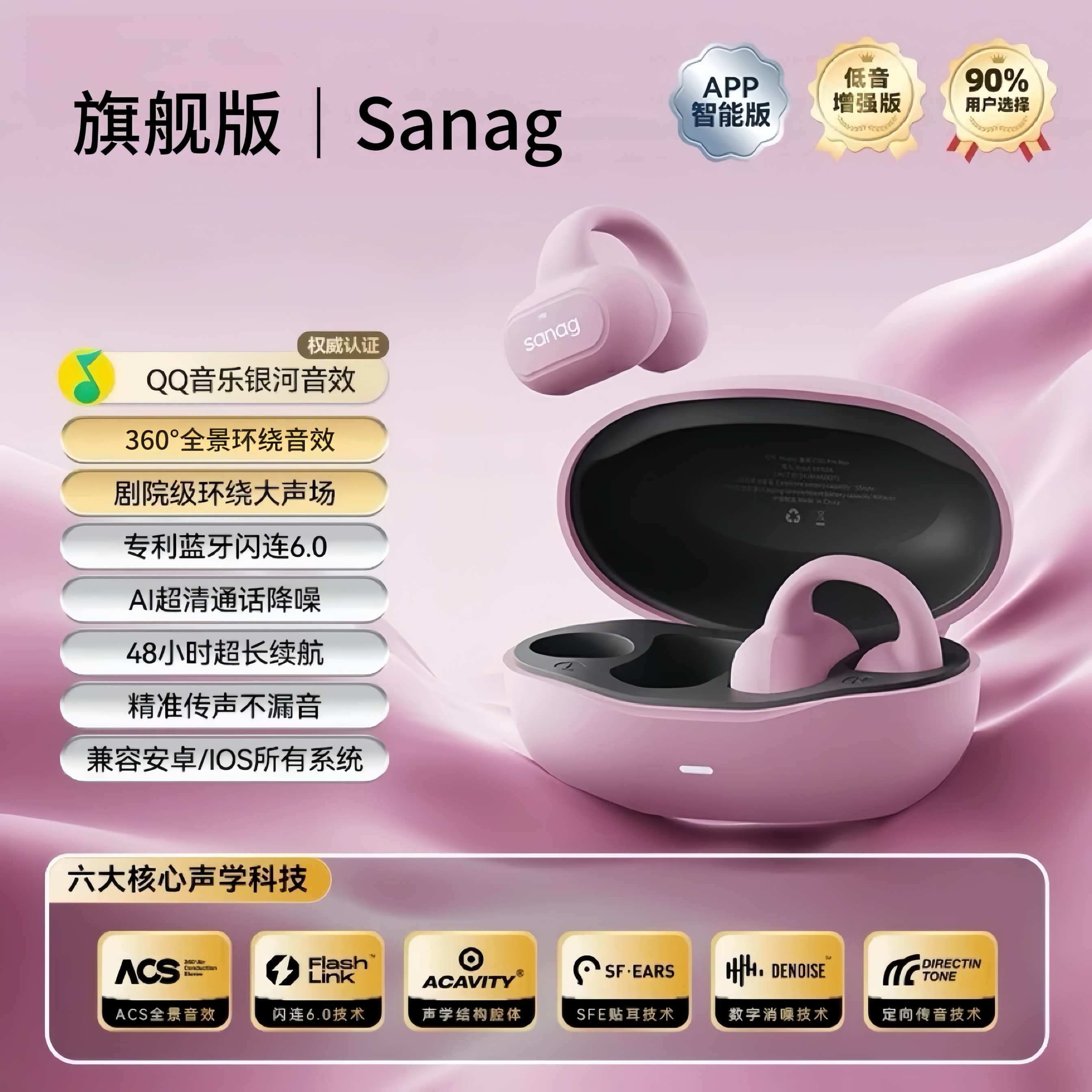 【官方正品】适用Sony索尼耳机