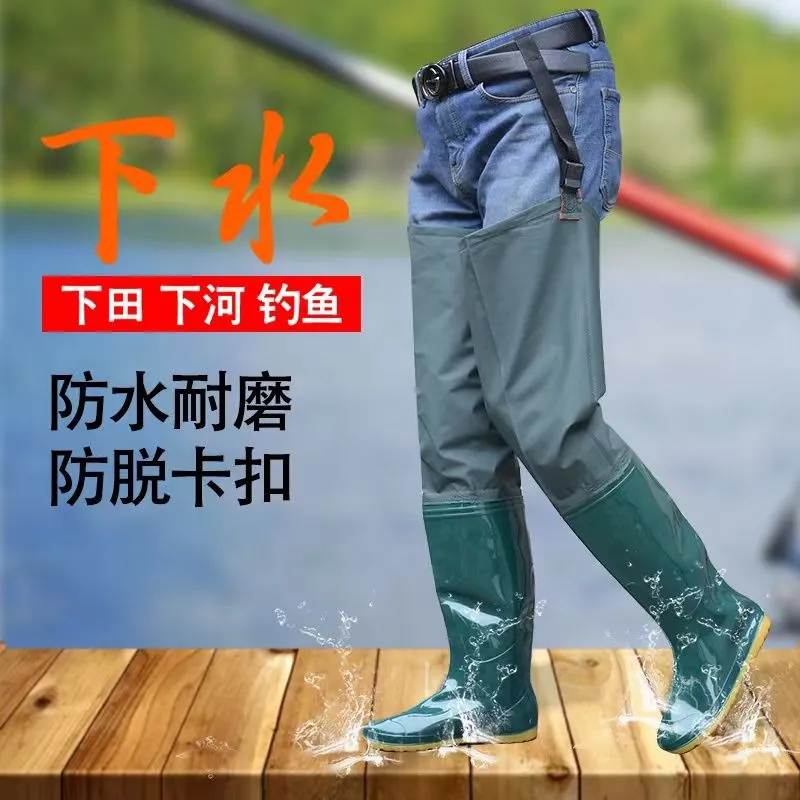 男女软底水田袜超高过膝下田鞋