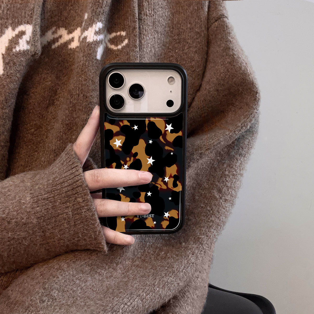 【ins黄色琥珀星星】苹果手机壳