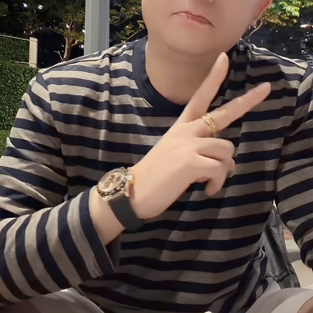 6107夏季新款男士高品质时尚潮流百搭舒适透气圆领条纹长袖T恤
