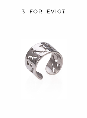 3forevigt女镂空设计简约戒指