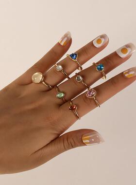 Fashion joint rings Hot Sale Knuckle Rings Set跨境新关节戒指