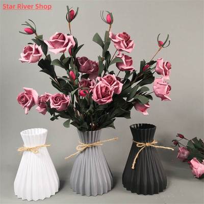 Modern Plastic Vases European Anti-Ceramic Flower Vase Weddi
