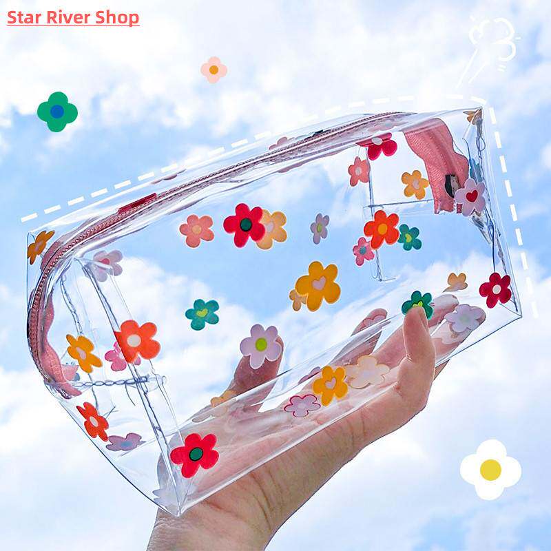 Big Waterproof Transparent Pencil Case PVC Stationery Gift G