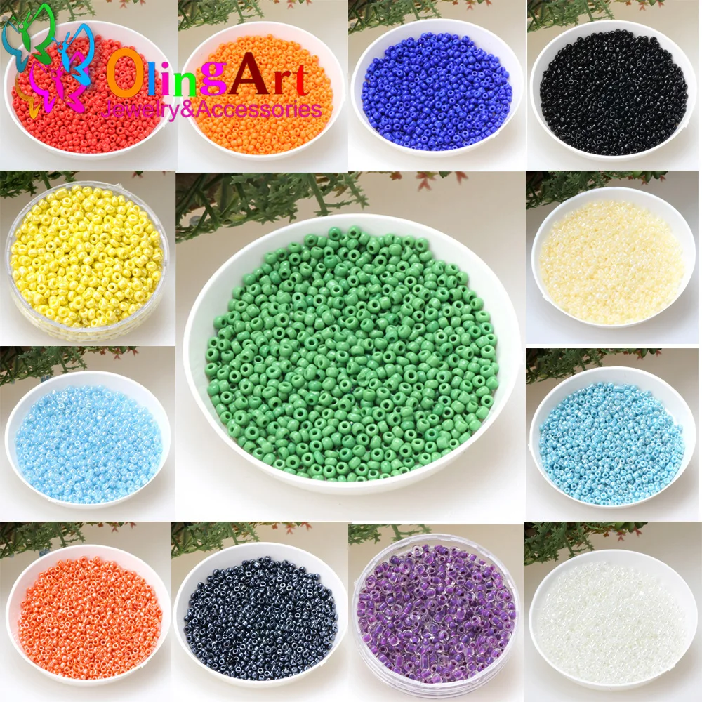 高品质米珠2mm1000个实色珠子
