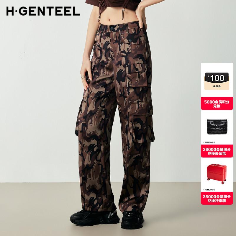 张天爱工装裤荷高休闲