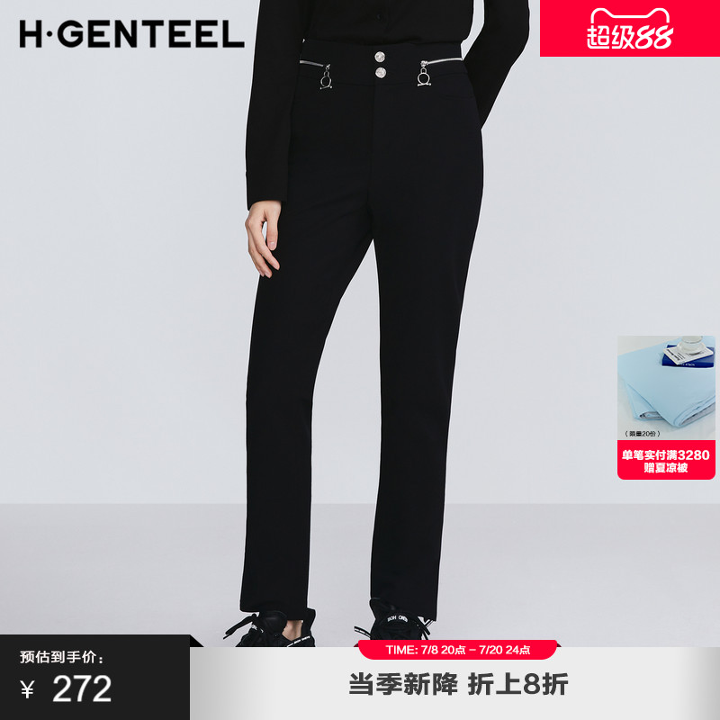 高腰头修饰 脚口开叉