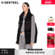 H·GENTEEL荷高新款 冬装 女不规则拼接领口萌趣图案上衣