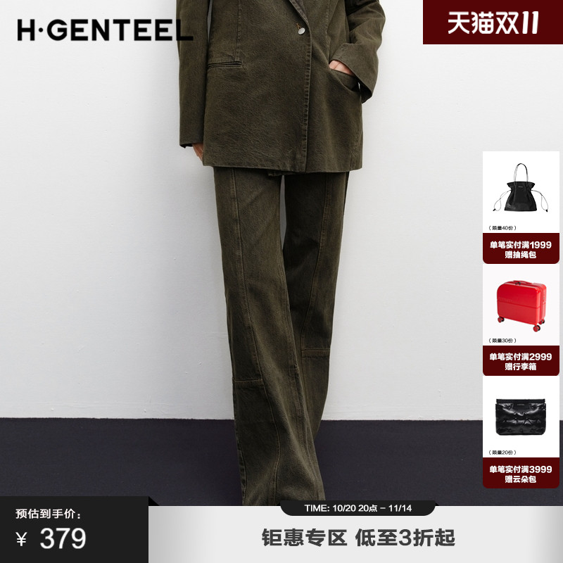 不规则腰头 复古阔腿 时髦年轻