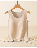 无痕包边裸肤色--羊绒背心