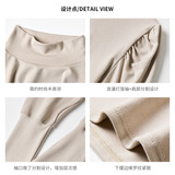 W韩系设计感泡泡袖打底衫女内搭显瘦半高领莱赛尔上衣，女装T恤，搜酷衣阁