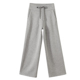 lulu同款云朵运动裤女秋季新款休闲百搭高腰垂感显瘦阔腿裤高级感，女装休闲裤，搜酷衣阁