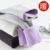 灰色羊羔绒棉裤女冬季加绒加厚棉打底裤外穿高腰菠萝格特厚保暖裤，女装打底裤，搜酷衣阁