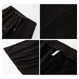 黑色毛呢半身裙女2026新款秋冬季中长款a字包臀裙后开叉显瘦裙子，女装半身裙，搜酷衣阁