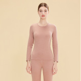 【羊毛+蚕丝】女粉色套装 【羊毛+蚕丝】女粉色套装