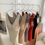 秋冬德绒保暖背心女羊绒加厚修身柔软透气打底保暖内衣马甲，保暖内衣，搜酷衣阁