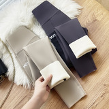 打底裤女新款鲨鱼裤侧口袋运动高腰收腹无尴尬线瑜伽裤潮，女装打底裤，搜酷衣阁