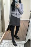 灰色毛呢半身裙女秋季2026新款高腰显瘦小个子a字包臀短裙内衬冬，女装半身裙，搜酷衣阁