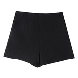 黑色加绒西装短裤女外穿冬季2025新美式高腰辣妹休闲紧身弹力热裤，女装休闲裤，搜酷衣阁