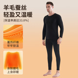 冬季羊毛秋衣秋裤男士套装加绒加厚棉毛衫打底内搭保暖内衣，保暖内衣，搜酷衣阁