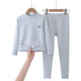 逗-AB彩棉套装)蓝条纹 逗-AB彩棉套装)蓝条纹