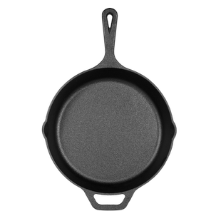 铁仕达26cm铸铁平底锅加厚牛排煎锅烤肉锅烙饼锅无涂层不粘锅家用