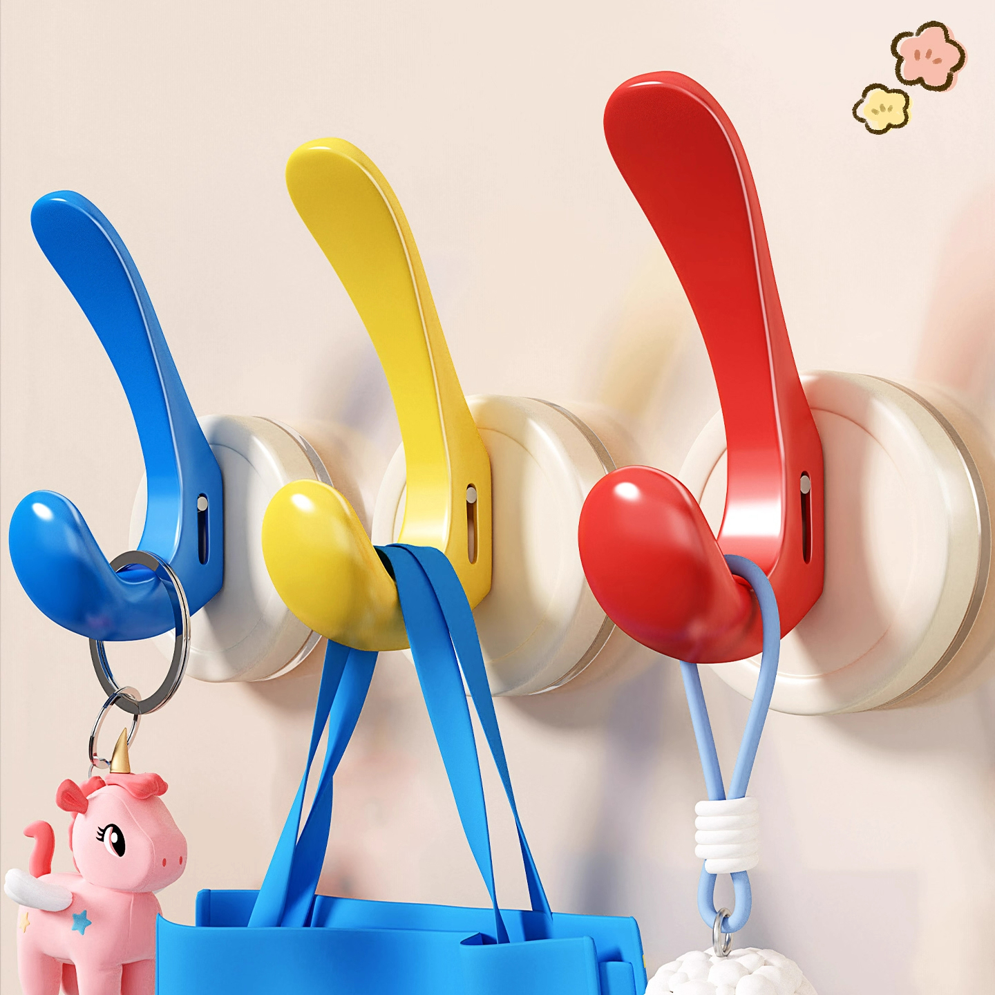 多巴胺免打孔吸盘强力挂钩