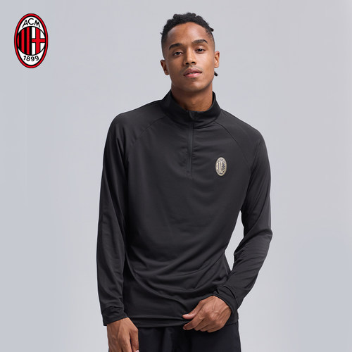 AC米兰速干长袖训练服运动款长袖半拉链训练服球场运动装备球迷服